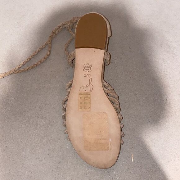 NWOB MSRP $288 Joie Falk Ankle Wrap Flats Women's Size 6.5 - Picture 11 of 12